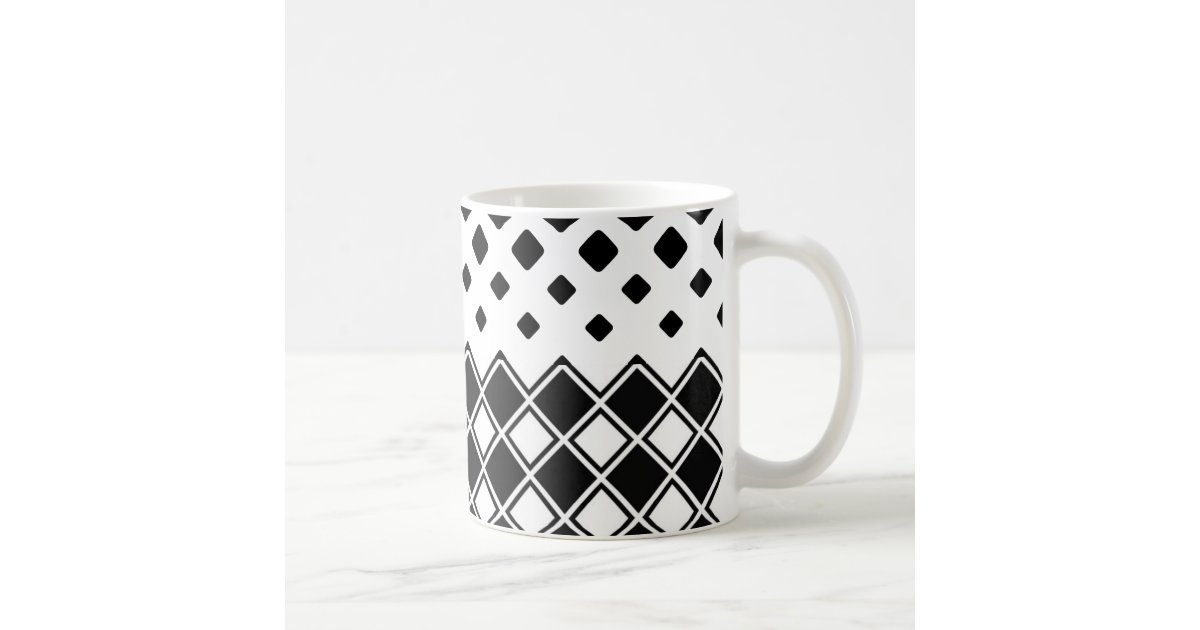 Elegant Black And White Coffee Mug | Zazzle