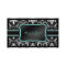 Elegant Black and White Damask Salon and Spa