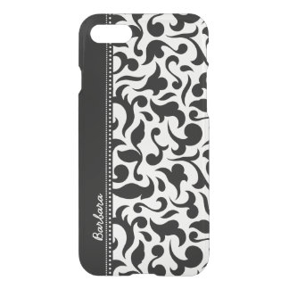 Elegant Black And White Damask iPhone SE/8/7 Case