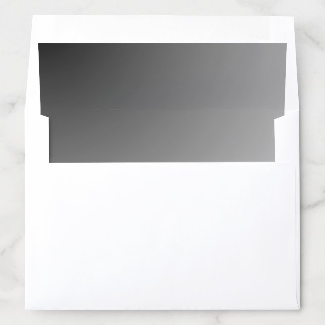 Elegant Black And White Envelope Liner (In Envelope)