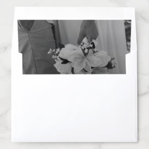 Elegant Black And White Envelope Liner
