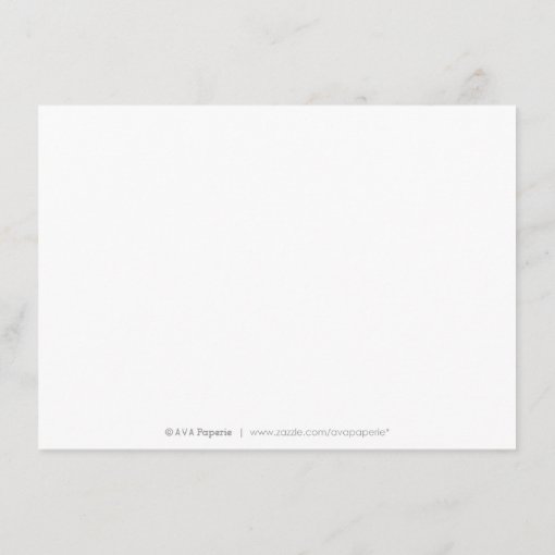 Elegant black and white minimalist accommodations enclosure card | Zazzle