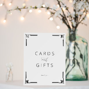 Elegant Black and White Minimalist Gratitude Sign