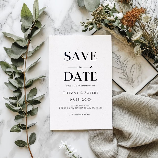 Elegant black and white minimalist modern simple  invitation (Creator Uploaded)