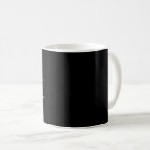 Elegant Black And White Name Monogram Coffee Mug 