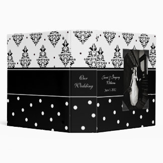 Elegant Black and White Photo Wedding Binder