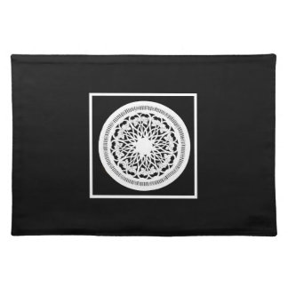 Elegant Black and White placemat