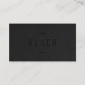 Elegant black and white professional modern simple business card