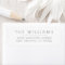Elegant Black and White Return Address Labels