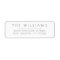Elegant Black and White Return Address Labels