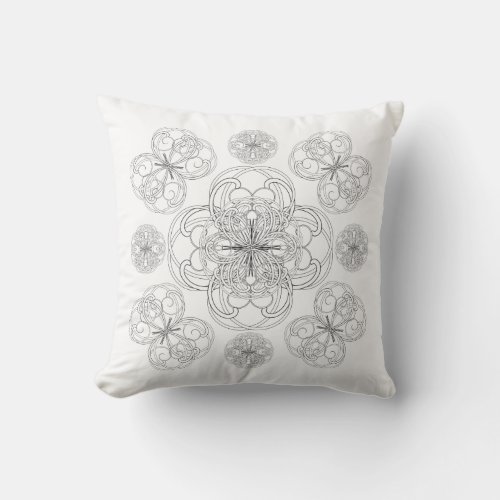 Elegant Black and White Scrollwork