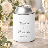 Elegant Black and White Wedding Calligraphy Names