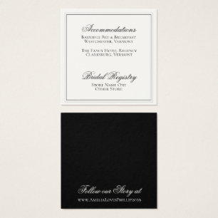 Elegant Black and White Wedding Details