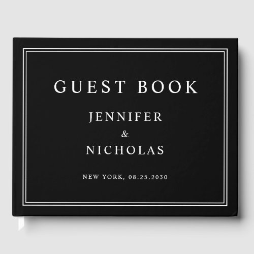 Elegant Black And White Wedding