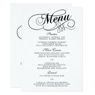 Printable Whimsical Wedding Response Card Template Clic Wedding Menu Format Template