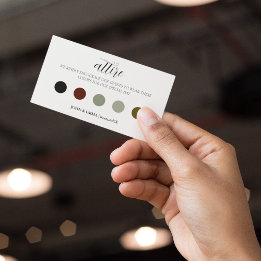 Elegant Black and White Wedding Theme Enclosure Card