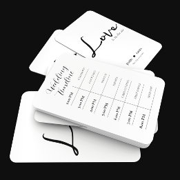 Elegant Black and White Wedding Theme Hand Fan