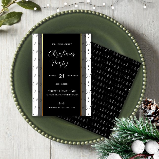 Elegant Black and White With Golden details Invitation (Creator Uploaded)