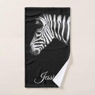 Black And White Zebra Bath Towels Zazzle