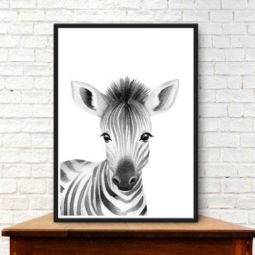 Elegant Black and White Zebra Print