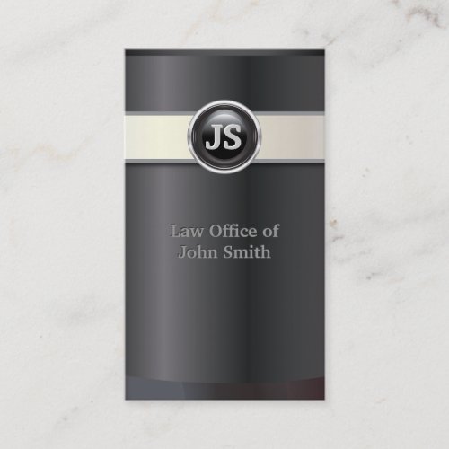 Elegant Black Attorney &amp; Counselor Business Card