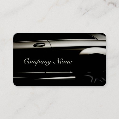 Elegant Black Automotive Business Card
