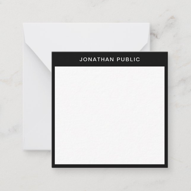 Elegant Black Border Minimalist Template Classic (Front)
