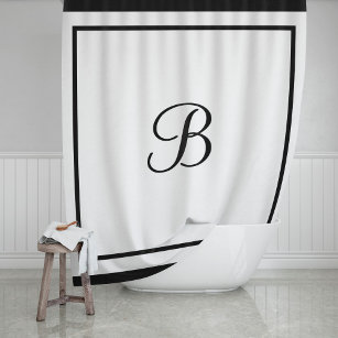 Black And White Shower Curtains