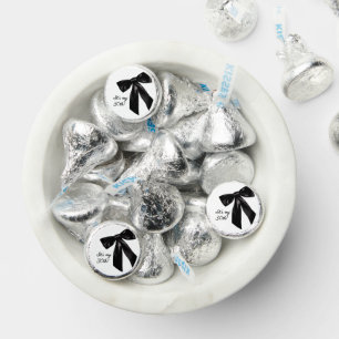 Elegant Black Bow Birthday Hershey®'s Kisses®