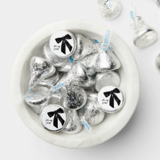 Elegant Black Bow Birthday  Hershey®'s Kisses®