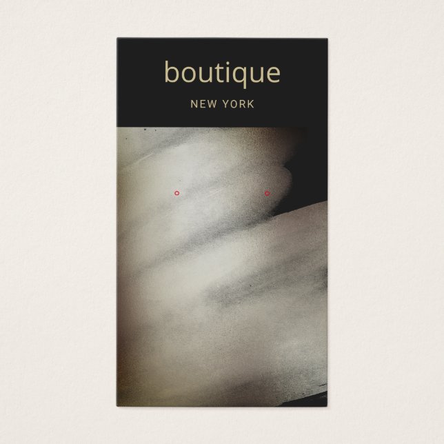 Elegant Black Bronze Painted Earring Display Card (Front)