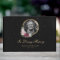 Elegant Black Burgundy Blush Floral Funeral Photo