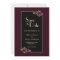 Elegant Black Burgundy Gold Wedding