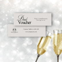 Elegant Black Calligraphy Business Logo Voucher