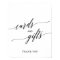 Elegant Black Calligraphy Cards and Gifts Sign