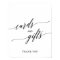 Elegant Black Calligraphy Cards and Gifts Sign