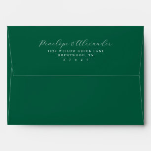 Elegant Black Calligraphy Envelope