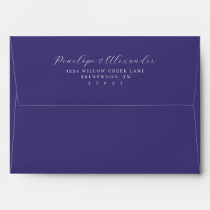 Elegant Black Calligraphy Envelope