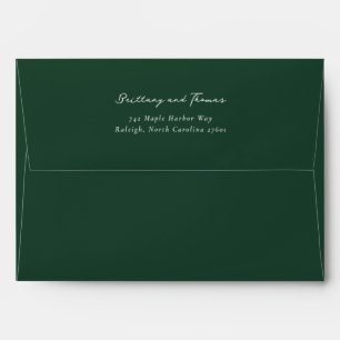 Elegant Black Calligraphy Envelope