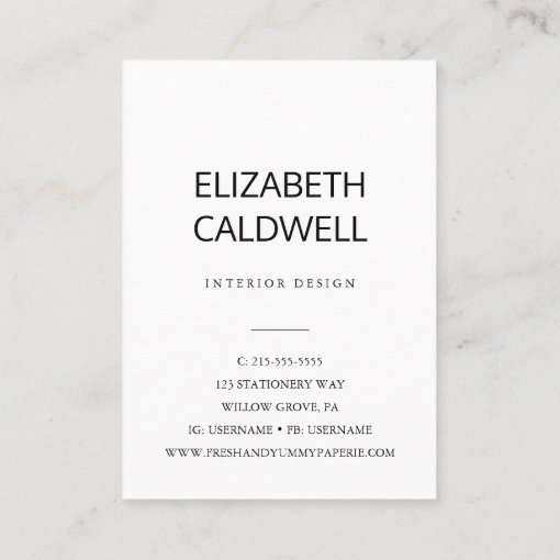 Elegant Black Calligraphy Nice To Meet You Business Card | Zazzle