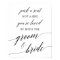 Elegant Black Calligraphy Pick A Seat Sign