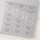 Elegant Black Calligraphy Return Address Labels<br><div class="desc">These elegant black calligraphy return address labels are perfect for a simple wedding. The neutral design features a minimalist label decorated with romantic and whimsical typography. Purchase the return address label size for your wedding invitations, and the address label size for your RSVP envelopes. These labels can be used for...</div>
