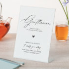 Elegant Black Calligraphy Wedding Bathroom Basket