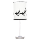 Elegant black cat table lamp (Back)
