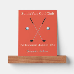 Elegant Black Clubs Trophy Winner Picture Ledge