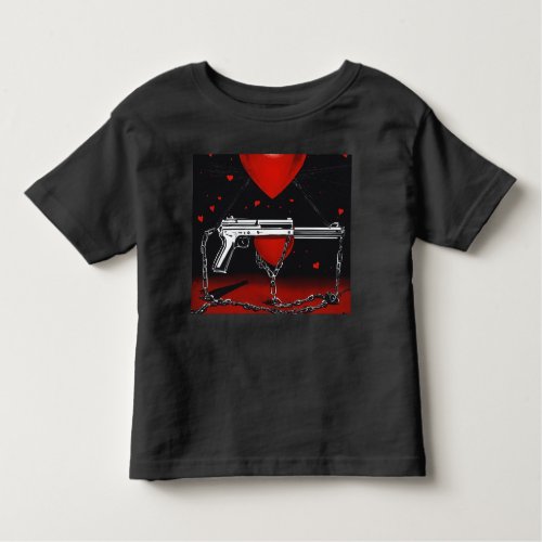 Elegant Black Crow Family Crest _ Wings Spread Toddler T_shirt