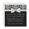 Elegant Black Damask Gender Reveal Shower