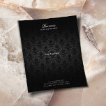 Elegant Black Damask Hair & Beauty Salon Brochures Flyer<br><div class="desc">Elegant Black Damask Hair & Beauty Salon Brochures.</div>