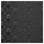 Elegant Black Damask Lace Fabric