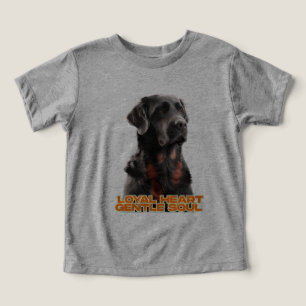 Elegant Black Dog Portrait-Realistic Pet Art Toddler T-shirt